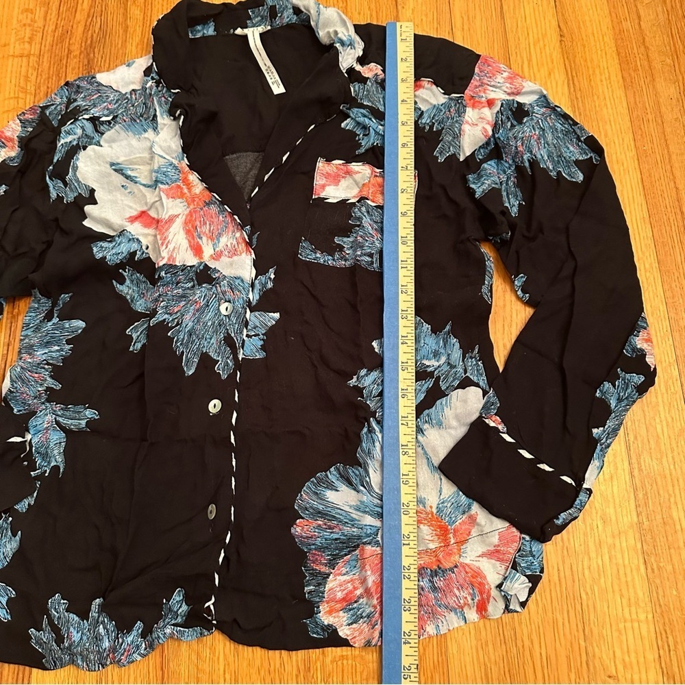 Free People intimately Floral button down shirt size XS(n) - Picture 9 of 12
